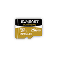 旭東エレクトロニクス SUNEAST ULTIMATE PRO microSDXC UHS-I カード 256GB V30 ゴールド SE-MSDU1256B1