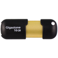 Gigastone USB3.0フラッシュメモリ スライド式 16GB ブラック/ゴールド GJU316GSLJ 1個