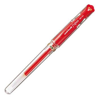 三菱鉛筆 ゲルインクボールペン ユニボール シグノ 太字 1.0mm 赤 UM153.15 1セット(10本)