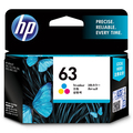HP HP63 インクカートリッジ 3色カラー F6U61AA 1個