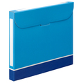 TANOSEE ファイルボックス A4 背幅32mm 青 1セット(50冊:5冊×10パック)