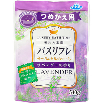 ライオンケミカル 薬用入浴剤バスリフレ ラベンダーの香り つめかえ用 540g 1パック