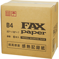 感熱FAXロール紙 B4 幅257mm×長さ100m 芯内径1インチ 表発色 1箱(6本)