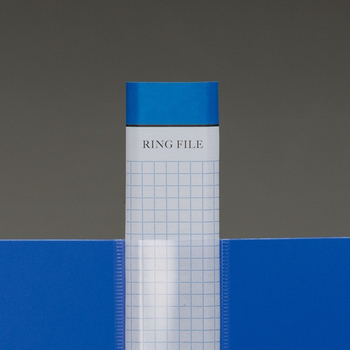 TANOSEE Oリングファイル A4タテ 2穴 170枚収容 リング内径25mm 背幅35mm ブルー 1セット(10冊)