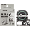 キングジム テプラ PRO テープカートリッジ 耐熱ラベル 6mm 白/黒文字 SN6K 1個