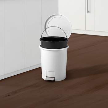 アスベル エバン ペダルペール 12L 中バケツ付 ホワイト A6007WH 1台