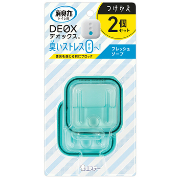 エステー 消臭力 DEOX トイレ用 フレッシュソープ 付替用 6ml 1パック(2個)