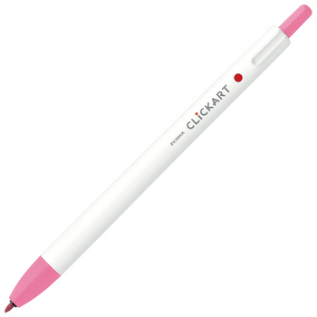 ゼブラ ノック式水性カラーペン クリッカート ピンク WYSS22-P 1本
