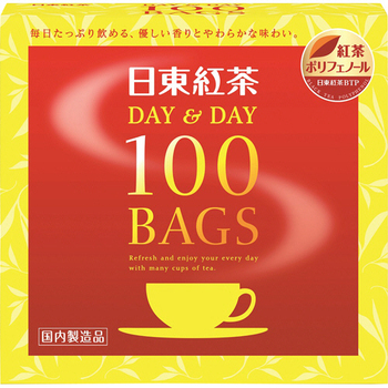三井農林 日東紅茶 デイ&デイ ティーバッグ 1箱(100バッグ)