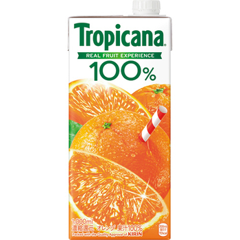 キリンビバレッジ トロピカーナ 100%ジュース オレンジ 1L 紙パック 1ケース(6本)