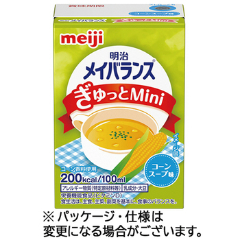 明治 メイバランスぎゅっとMini コーンスープ味 100ml 紙パック 1セット(24本)