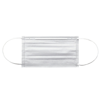 クラフトマン 3層不織布マスク 平ひもタイプ ふつう ホワイト S-015 1箱(50枚)