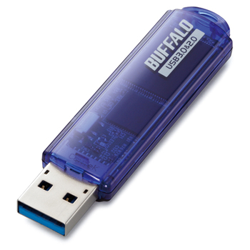 バッファロー USB3.0対応 USBメモリー スタンダードモデル 16GB ブルー RUF3-C16GA-BL 1個