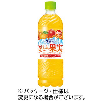 サントリー 天然水 きりっと果実 オレンジ&マンゴー 600ml ペットボトル 1セット(48本:24本×2ケース)