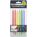 ゼブラ ノック式蛍光ペン クリックブライト 6色(各色1本) WKS30-6C 1パック