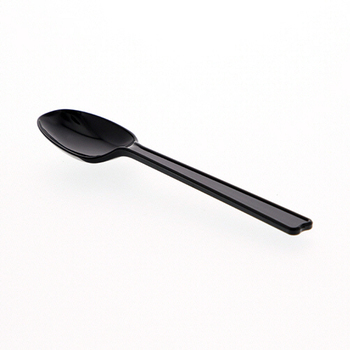 シモジマ HEIKO プラスチックスプーン 16cm 黒 単袋 #004513023 1セット(1000本:100本×10パック)