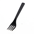 シモジマ HEIKO プラスチックフォーク 16cm 黒 単袋 #004513024 1セット(1000本:100本×10パック)