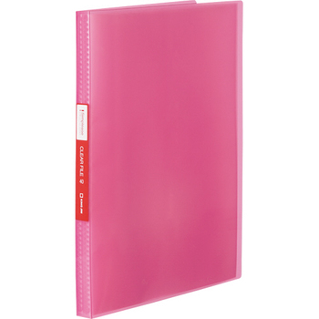 キングジム シンプリーズ クリアーファイル(透明) A4タテ 40ポケット 背幅22mm ピンク TH184TSPWP 1冊