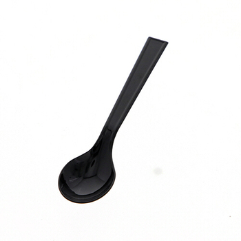 シモジマ HEIKO プラスチックスプーン 12.3cm 黒 単袋 #004513026 1セット(1000本:100本×10パック)