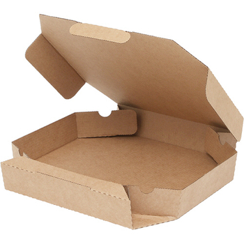 シモジマ SWAN 食品容器 ピザ箱 10インチ用 未晒無地 #004200551 1パック(25枚)