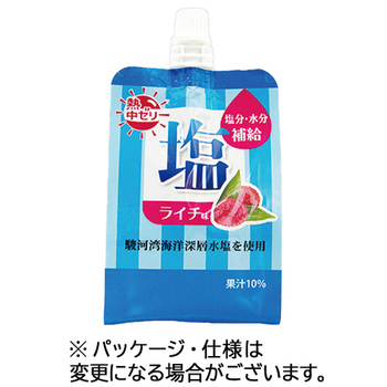 セイウ 熱中ゼリー 塩ライチ味 180g パウチ 1セット(18本:6本×3ケース)