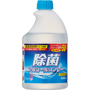 友和 除菌アルコール スプレーつけかえ用 420ml 1本