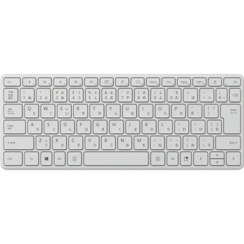 マイクロソフト デザイナー コンパクトキーボード グレイシア 21Y-00049 1台
