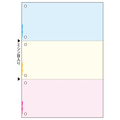 TANOSEE マルチプリンタ帳票(FSC森林認証紙) A4カラー 3面6穴 1箱(500枚)