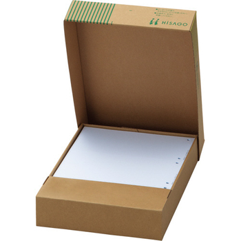 TANOSEE マルチプリンタ帳票(FSC森林認証紙) A4白紙 30穴 1箱(500枚)