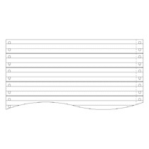トッパンエッジ ストックフォーム 9×11インチ 1P ライン入 0913L1 1ケース(2000枚)