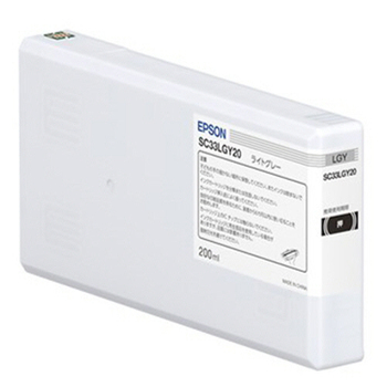 エプソン インクカートリッジ ライトグレー 200mL SC33LGY20 1個