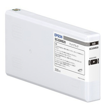 エプソン インクカートリッジ マットブラック 200mL SC33MB20 1個