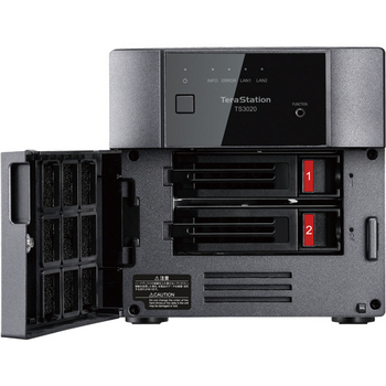 バッファロー TeraStation NAS専用HDD搭載 法人向けNAS デスクトップモデル 2ドライブ 4TB TS3220DN0402 1台