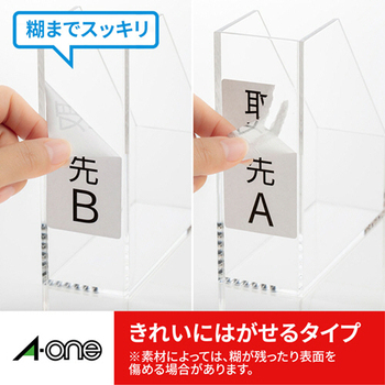 エーワン ラベルシール[プリンタ兼用] キレイにはがせるタイプ マット紙・ホワイト A4 28面 82×18mm 四辺余白付 角丸 31178 1冊(10シート