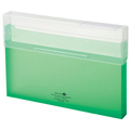 リヒトラブ AQUA DROPs コングレスケース A4ヨコ 300枚収容 黄緑 A-5024-6 1セット(6個)