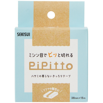 積水マテリアルソリューションズ ミシン目入りクラフトテープ PiPitto 38mm×15m 厚み0.14mm K54PT02 1巻