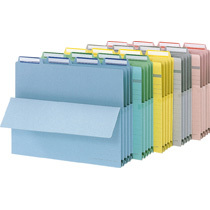 ライオン事務器 4カット持出しフォルダー A4 ピンク No.44PF-4P 1組(4冊)
