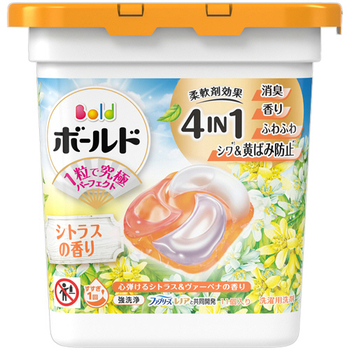 P&G ボールド ジェルボール4D 心弾けるシトラス&ヴァーベナの香り 本体 1パック(11個)