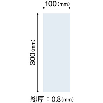 マグエックス マグネットクリーンシート 小 300×100×0.8mm 白 MSK-08W 1枚