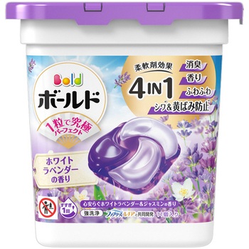 P&G ボールド ジェルボール4D 心安らぐホワイトラベンダー&ジャスミンの香り 本体 1パック(11個)