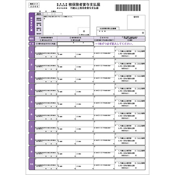 ヒサゴ 健保賞与支払届 (単票) BP1306 1ケース(50枚)