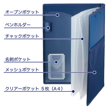 キングジム オールイン クリップボード(カバー付き) A4タテ 白 5995-W 1セット(5枚)