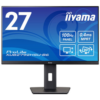 iiyama ProLite 27型液晶ディスプレイ ブラック XUB2792HSU-B6 1台