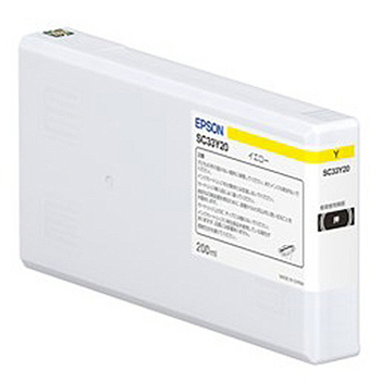 エプソン インクカートリッジ イエロー 200mL SC33Y20 1個