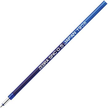 ゼブラ エマルジョンボールペン替芯 SNC-0.5芯 青 RSNC5-BL 1セット(10本)