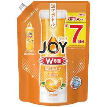 P&G ジョイ W除菌 コンパクト バレンシアオレンジの香り つめかえ用 超特大 910ml 1個