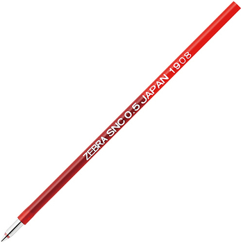 ゼブラ エマルジョンボールペン替芯 SNC-0.5芯 赤 RSNC5-R 1セット(10本)