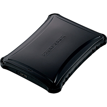 エレコム ZEROSHOCKポータブルハードディスク 500GB ブラック ELP-ZS005UBK 1台