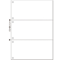 TANOSEE マルチプリンタ帳票(FSC森林認証紙) A4 白紙 3面 6穴 1箱(2000枚)