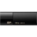 シリコンパワー USB3.0 スライド式フラッシュメモリ 128GB ブラック SP128GBUF3B05V1K 1個